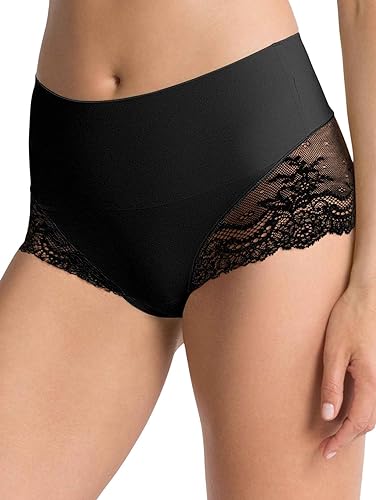 SPANX Undie-tectable Hi-Hipster-Spitzenhöschen,Schwarz (Very Black),S von Spanx