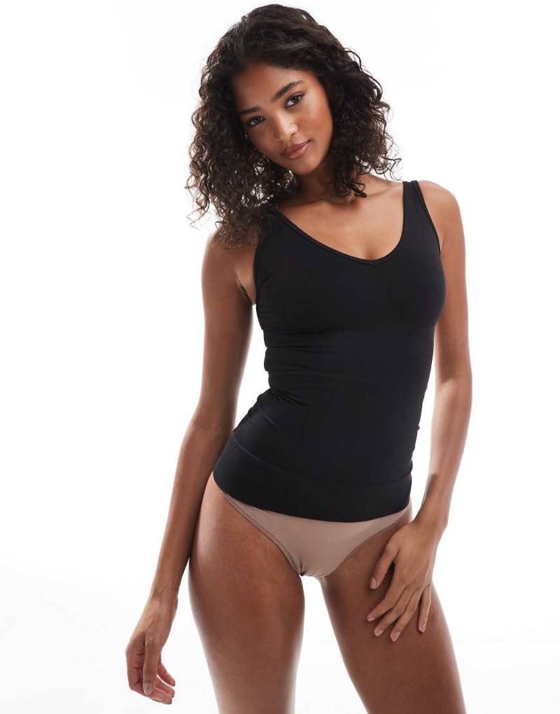 Spanx - Everyday - Nahtloses Shaping-Tanktop in Schwarz von Spanx