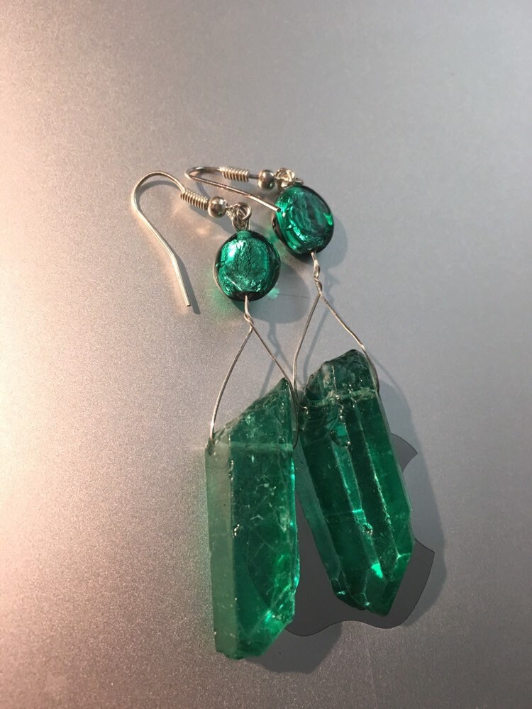 Smaragd Insel Schönheit Ohrringe Smaragd Insel Schönheit Ohrringe von SparKrist