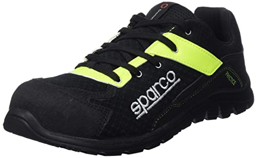Sparco Unisex Practice Industrial Shoe, Nero-Giallo Fluo, 37 EU von Sparco