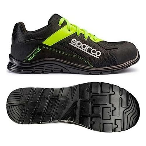 Sparco 0751741NRGF Zapatia Praxis, Größe 41 Schwarz/Gelb von Sparco