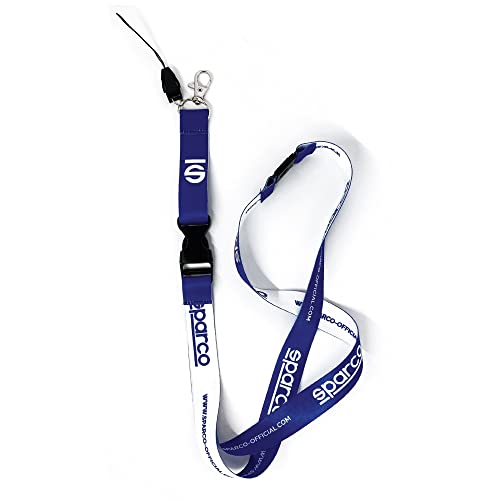 Sparco Kit 10 Official Lanyard blau von Sparco