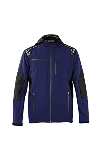 Sparco Unisex's 02404BM3L Navy Blue Soft Shell Jacket T L, Mehrfarbig, 42/50 EU, mehrfarbig, 42/50 EU von Sparco
