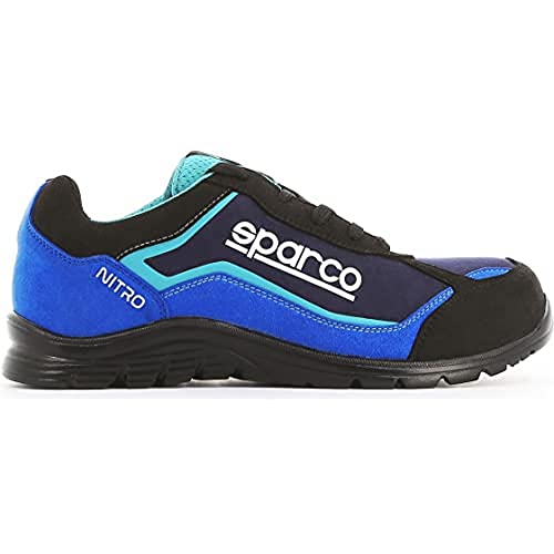 Sparco - Nitro Petter ESD S3L SR FO - Unisex-Sicherheitsschuhe zum Laufen - Wasserabweisende Arbeitsschuhe - Zehenschutzkappe aus Verbundmaterial - rutschfeste Sohle - Atmungsaktiv - EU 41 von Sparco