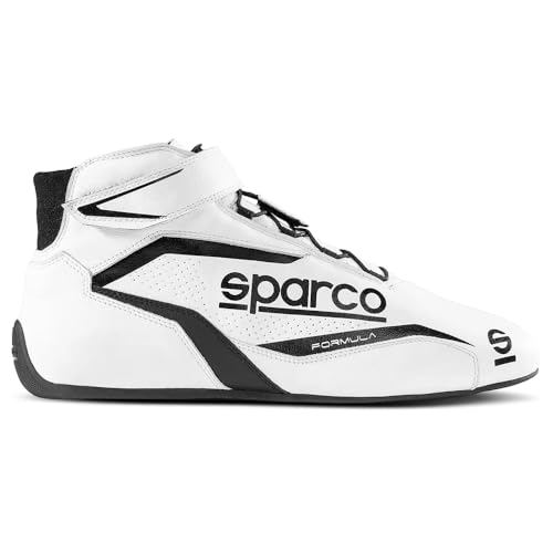 Sparco Unisex Formula 8856-2018 Stiefel, Größe 38, Weiß/Schwarz Bootsschuh, Standard, 38 EU von Sparco