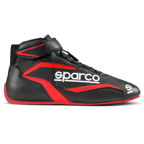 Sparco Unisex Formula 8856-2018 Stiefel, Größe 45, Schwarz/Rot Bootsschuh, Standard, EU,45 EU von Sparco