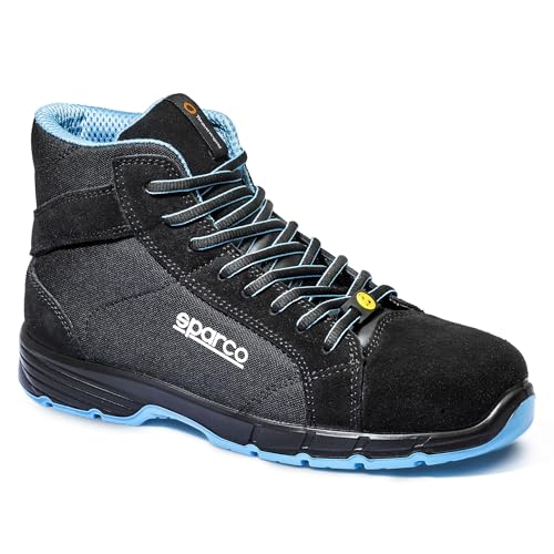 Sparco Unisex Horizon Industrial Shoe, Schwarz/Celeste, 41 EU Sparco Unisex Horizon Industrial Shoe, Schwarz/Celeste, 41 EU von Sparco