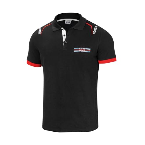 Sparco Unisex Martini Racing Poloshirt, Negro, L Regular von Sparco