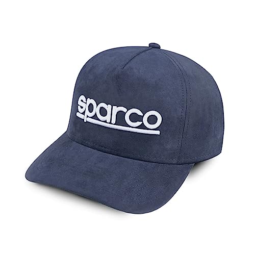 Sparco Unisex Mütze Wildleder Marineblau Baseballkappe, One Size,Einheitsgröße von Sparco
