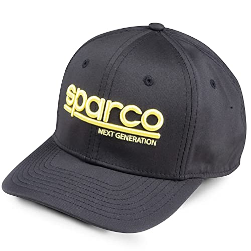 Sparco Unisex Mütze Youth Next Generation schwarz Baseballkappe, One Size Einheitsgröße von Sparco