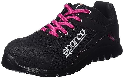Sparco Unisex Practice Industrial Shoe, Nero-Rosa, 39 EU von Sparco