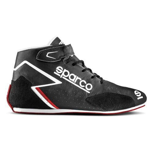 Sparco Unisex Prime-R Stiefel, Größe 37, Schwarz/Rot Bootsschuh, Standard, EU von Sparco