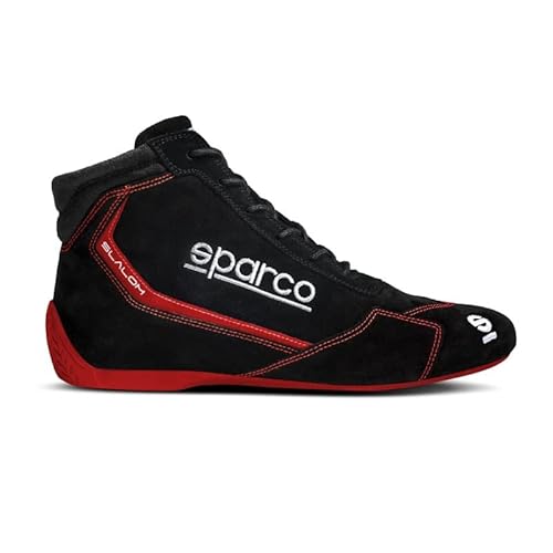 Sparco Unisex Slalom 2022 Stiefel, Größe, Schwarz/Rot Bootsschuh, Standard, 41 EU von Sparco