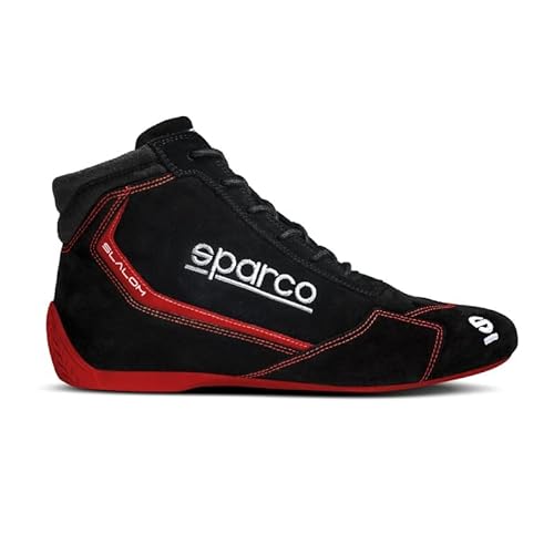Sparco Unisex Slalom 2022 Stiefel, Größe, Schwarz/Rot Bootsschuh, Standard, 41 EU von Sparco