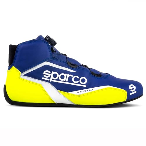 Sparco Unisex Stiefel K-Formula Größe 43 EU Blau/Gelb Bootsschuh, Standard von Sparco