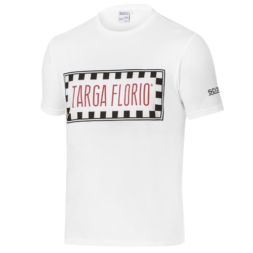 sparco T-Shirt Targa Florio, Größe M, Weiß von Sparco
