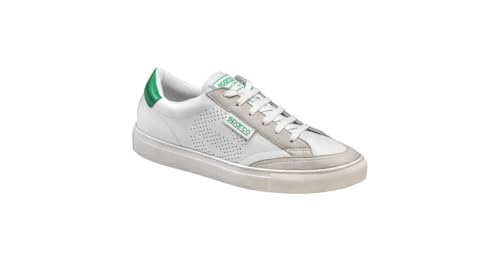 sparco Unisex 0012b346bivd Zapatillas S-time Talla 46 Blanco/Verde Oxford-Stiefel, bunt, EU von Sparco