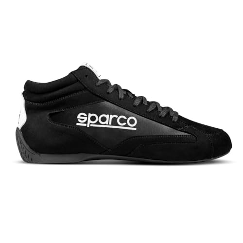 sparco Unisex S-Drive Mid Stiefeletten Größe 43 Schwarz/Weiß Bootsschuh, bunt, EU von Sparco