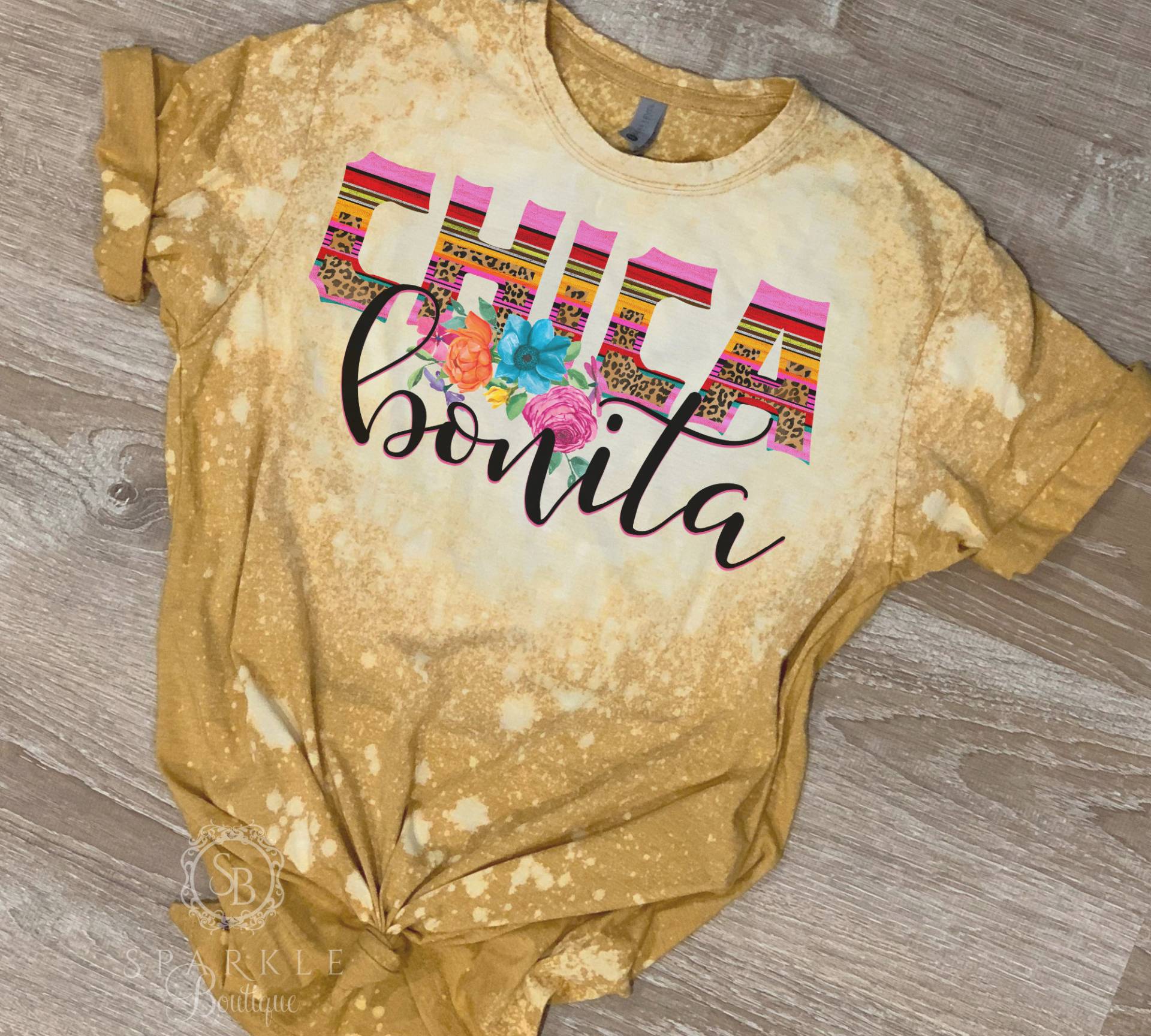 Chica Bonita - Cinco De Mayo Shirt Gebleicht Shirt Fiesta T-Shirt Latin Girl Geschenk Für Sie von SparkleBoutique2U