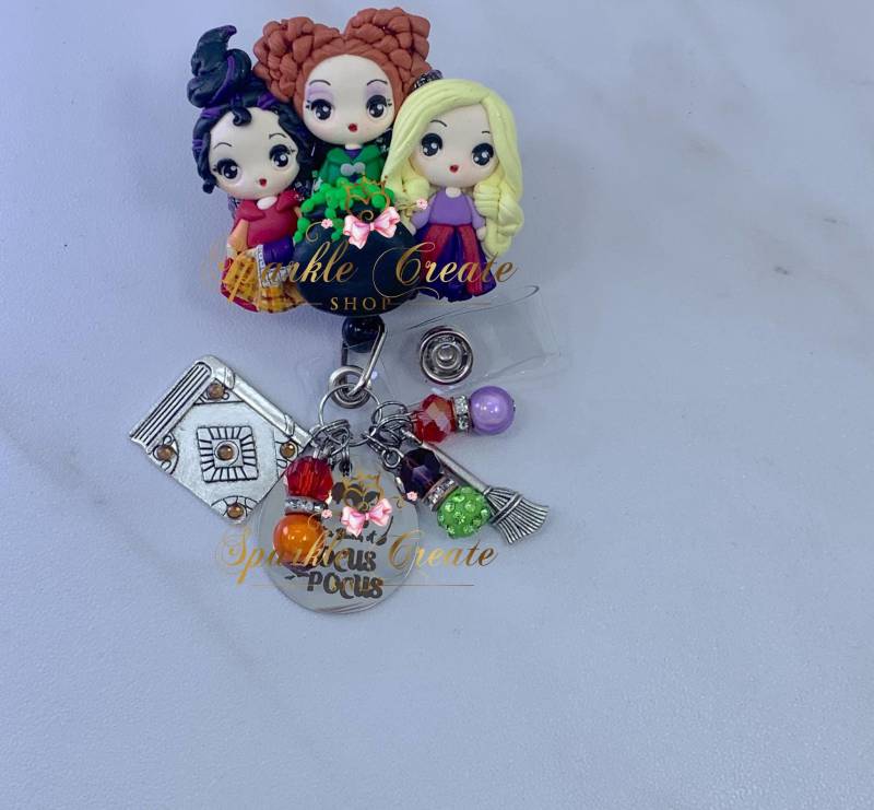 Abzeichen Rolle|Krankenpfleger Geschenk|Halloween Rolle|Tech Id Ausweisrolle|Notfall Rolle|Orthopädie Abzeichen|Mrt Safe|Hexen Mädchen von MySparkleCraftDesign