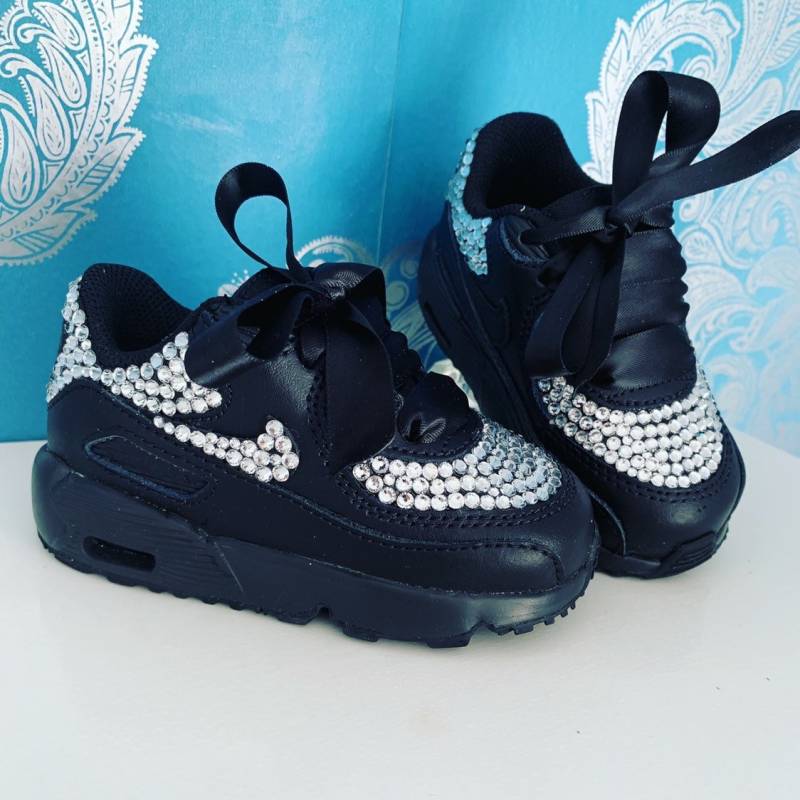 All Over Crystal Nike Air Max 90 Schwarz von SparkleManiaBoutique