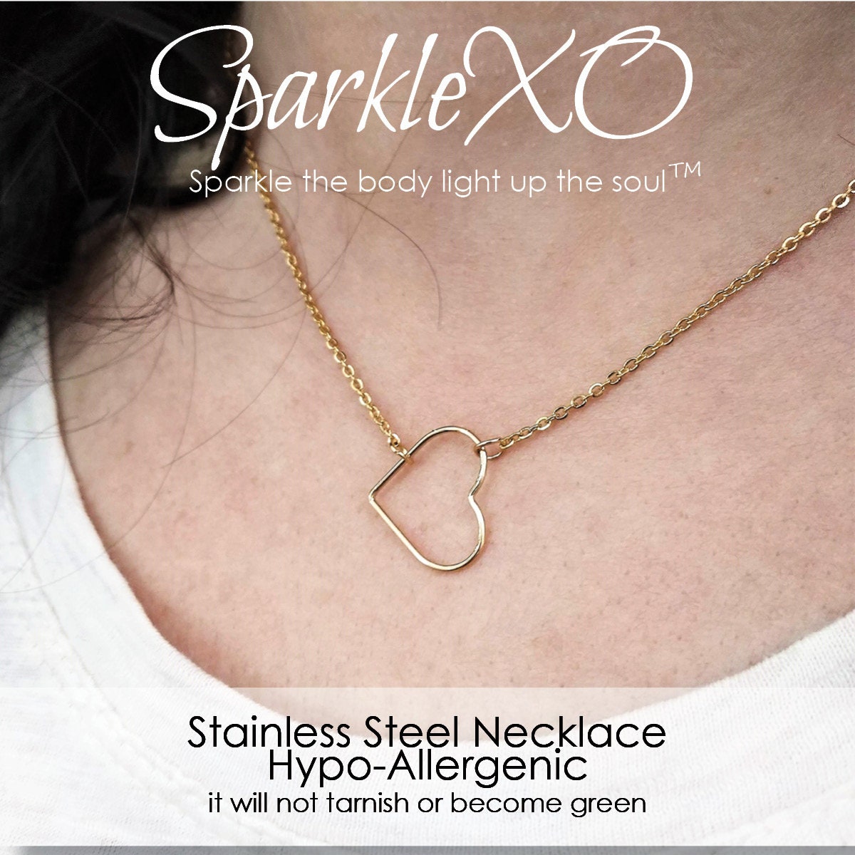 Herz Halskette Liebe Geschenk Für Mutter Tochter Halsketten Mama Und Ich Schmuck Große Sie von SparkleXOShop