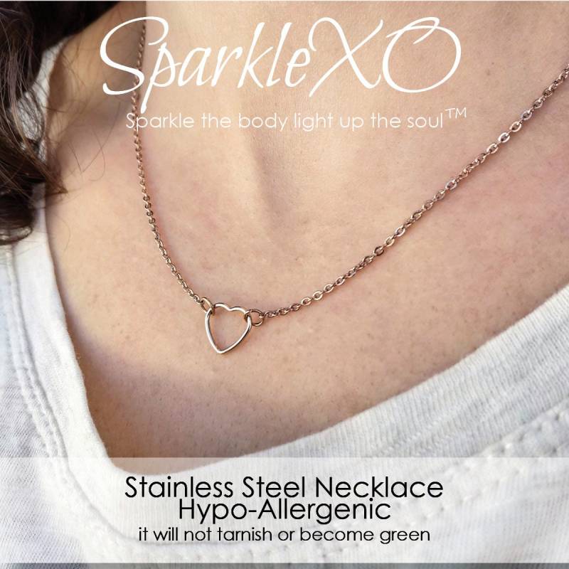 Mutter-Tochter-Halskette Herz-Halskette Mama Und Ich Halsketten Mutter-Tochter-Schmuck von SparkleXOShop