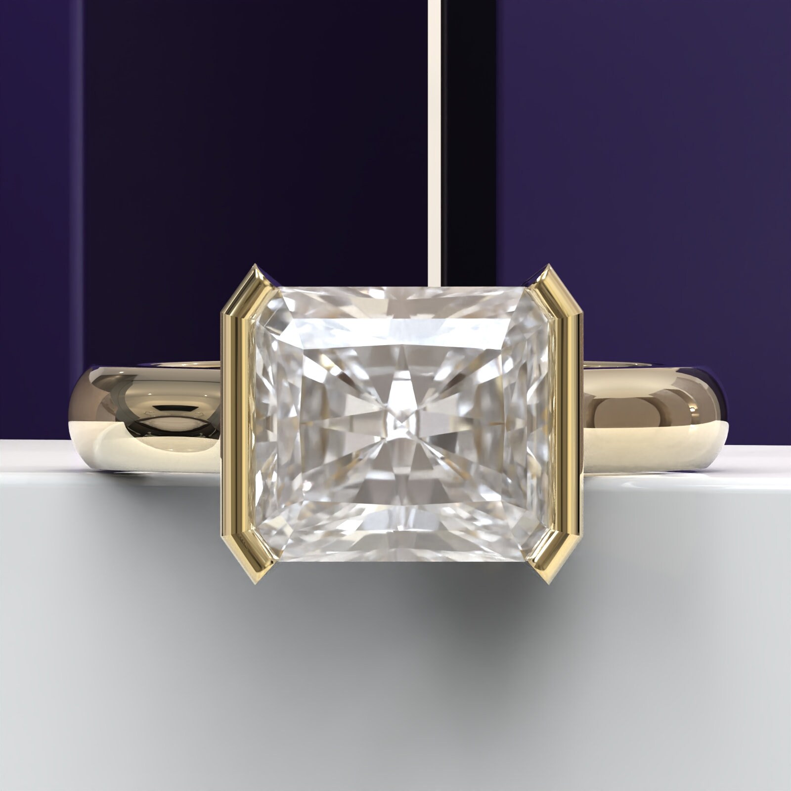 strahlender Diamantring Für Männer, Igi-Zertifizierter Diamant Ring Igi Zertifizierter Herrenring von SparklerJewelsStore