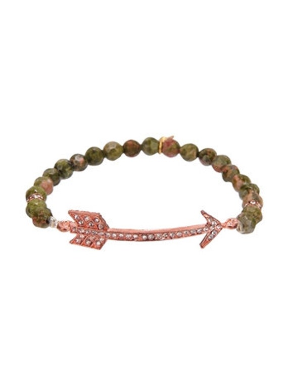 Halb Kostbare Perlen Pfeil Armband Halb Kostbare Perlen Pfeil Armband von Sparklesplendor
