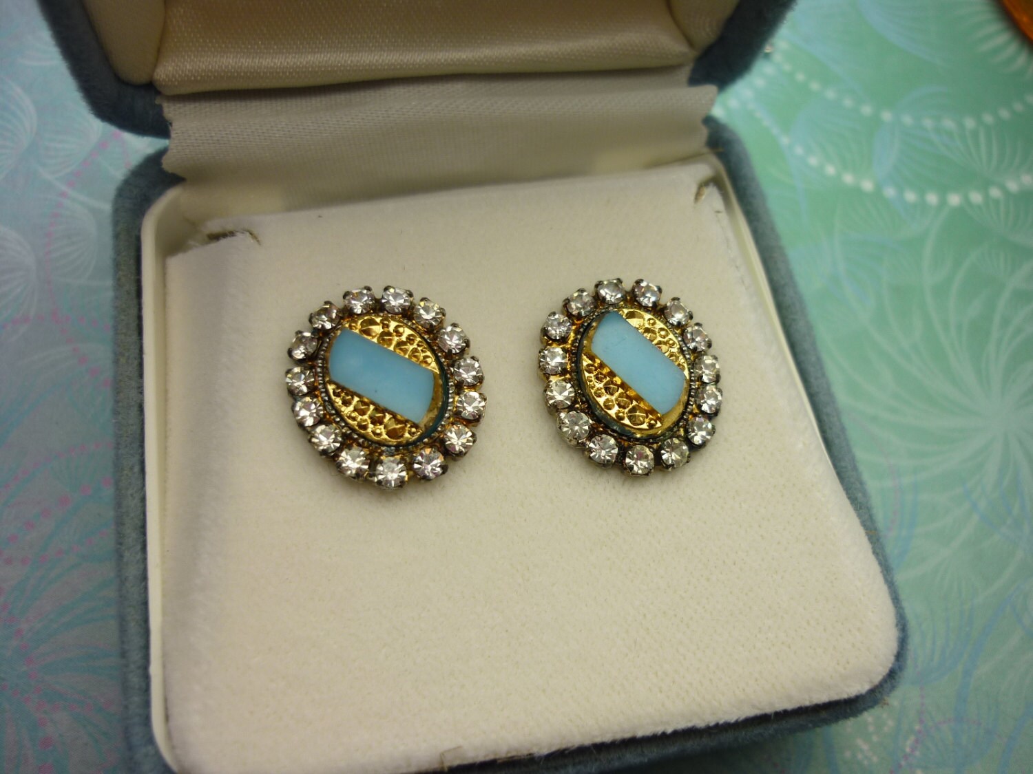 Vintage Kristall Ohrringe Vintage Kristall Ohrringe von SparklingDragonDesgn