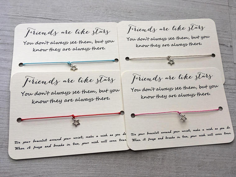Freundschaftsarmband, Freundschaftsgeschenk, Wunscharmband, Bester Freund Geschenk, Freunde Sind Wie Sterne, Besonderes Freundgeschenk, Dankeschön Freundschaftsarmband, Freundschaftsgeschenk, Wunscharmband, Bester Freund Geschenk, Freunde Sind Wie Sterne, Besonderes Freundgeschenk, Dankeschön von Sparklydream