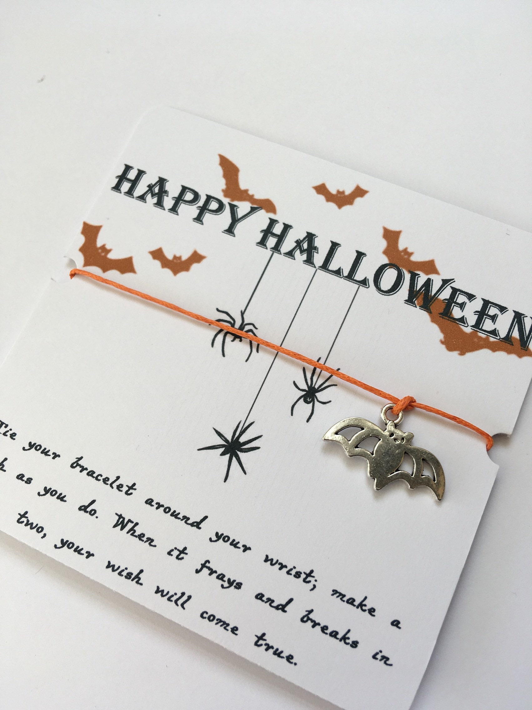 Halloween Wunscharmband, Geschenk, Partytasche, Bettelarmband, Mitbringsel, Boo Eimer Halloween Wunscharmband, Geschenk, Partytasche, Bettelarmband, Mitbringsel, Boo Eimer von Sparklydream