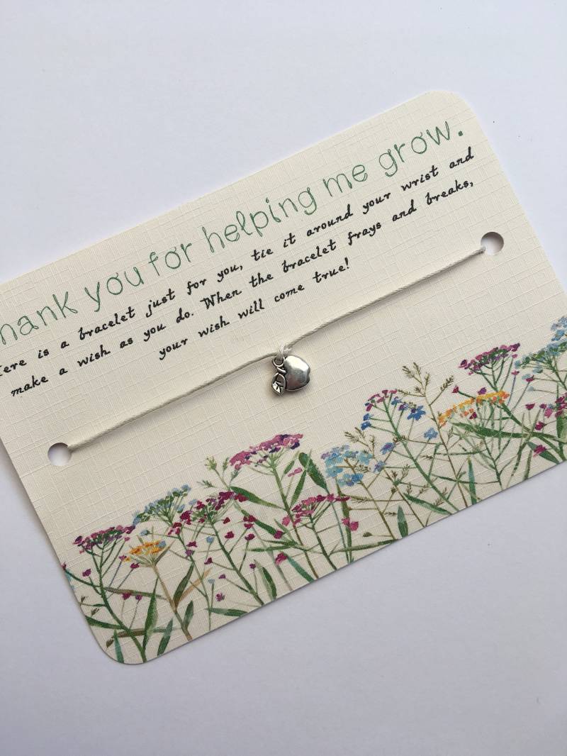 Lehrer Dankeschön Geschenk, Jahresende Lehrergeschenk, Danke Wunsch Armband, Schulende Abschiedsgeschenk Lehrer Dankeschön Geschenk, Jahresende Lehrergeschenk, Danke Wunsch Armband, Schulende Abschiedsgeschenk von Sparklydream