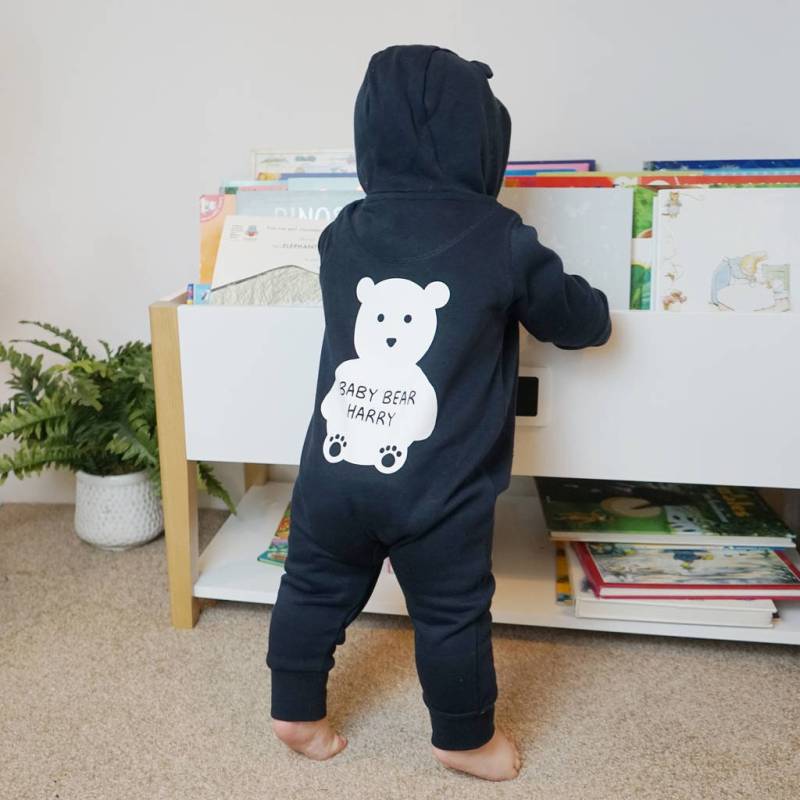 Babybär Onesie - Baby Bär All in One Bärenohren Babykleidung Personalisiertes Strampler von SparksAndDaughters