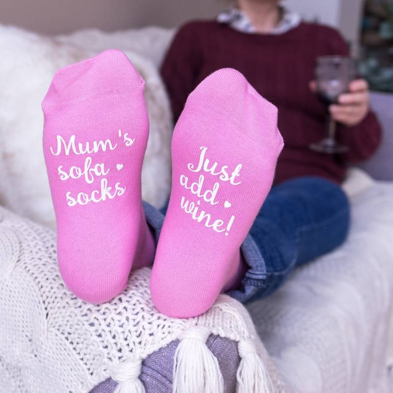 Personalisiertes Mama Geschenk - Socken Für Muttertagsgeschenk Einfach Weinsocken Hinzufügen Sockengeschenk Personalisierte Frauen Geschenke von SparksAndDaughters
