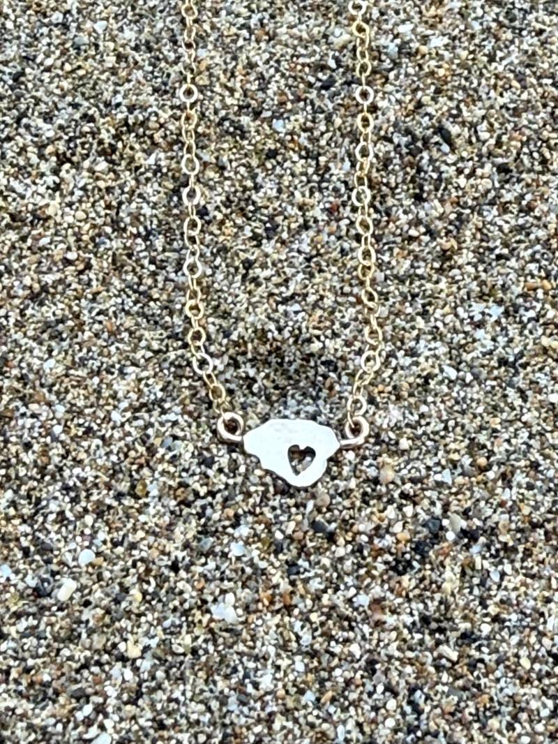 Herz in Kauai Dainty Island Halskette - Perfektes Geschenk Sterling Silber Oder 14Kgf von SparrowSeas