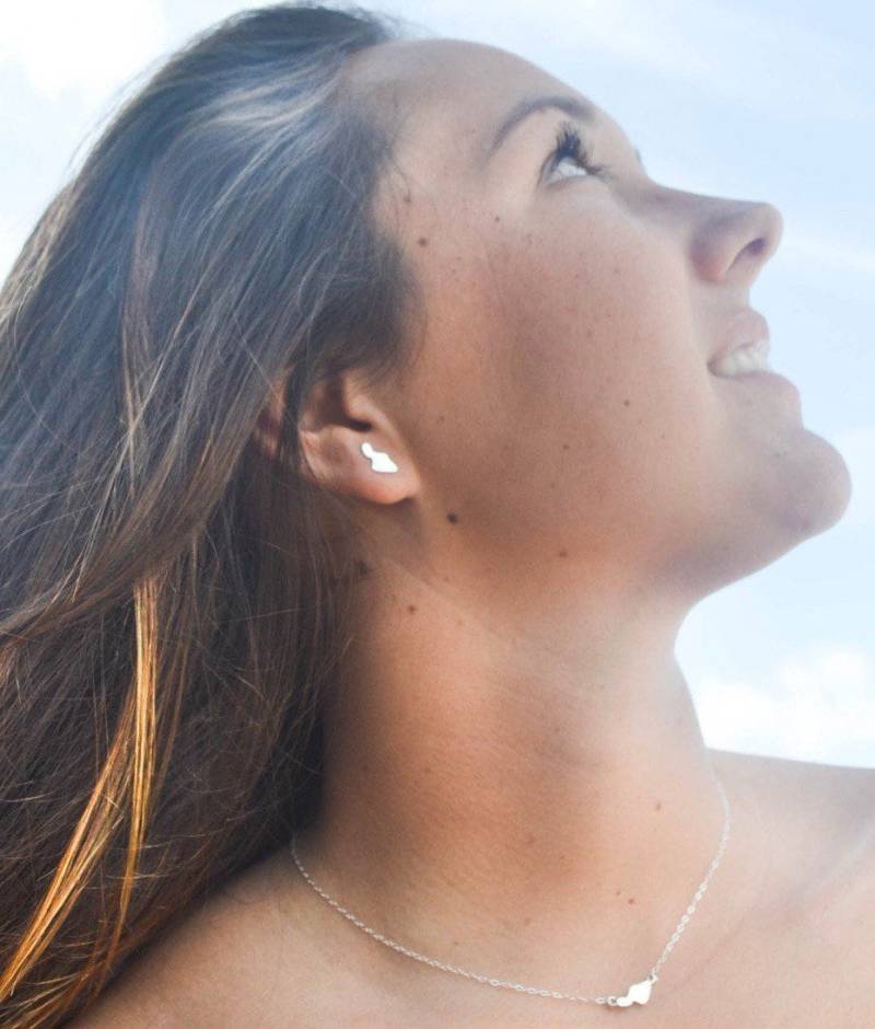 Maui Studs 14K Gf Oder Sterling Silber Ohrringe - Perfekte Geschenk von SparrowSeas