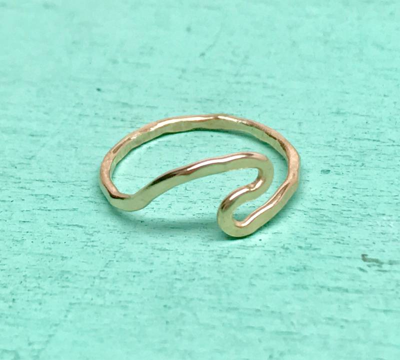 Welle 14K Gf Oder Sterling Silber Welle 14K Gf Oder Sterling Silber von SparrowSeas