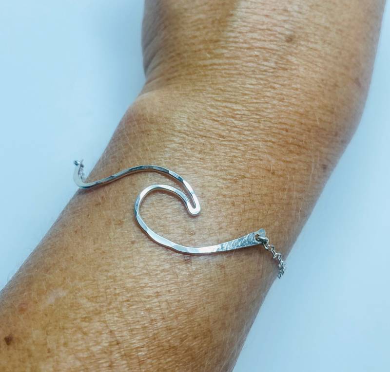 Welle Armband Sterling Silber Welle Armband Sterling Silber von SparrowSeas