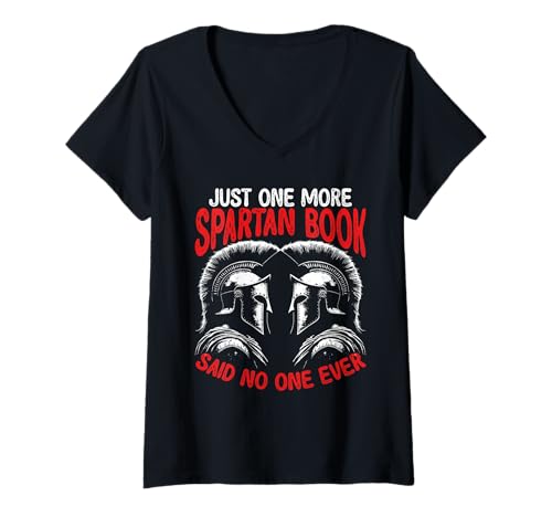 Damen Sparta Griechisches Herren Grafik Spartan Warrior Design T-Shirt mit V-Ausschnitt von Spartan Ancient Greece Mens Graphic Greek