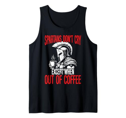 Lustiges griechisches Krieger-Design Spartan Herren Grafik Tank Top von Spartan Ancient Greece Mens Graphic Greek