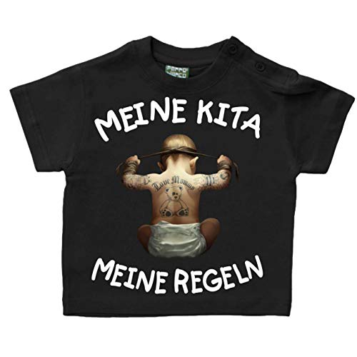 Baby Tshirt Jungs Junge Sprüche Meine Kita Meine Regeln Größe 62 bis 104 von Spaß Kostet