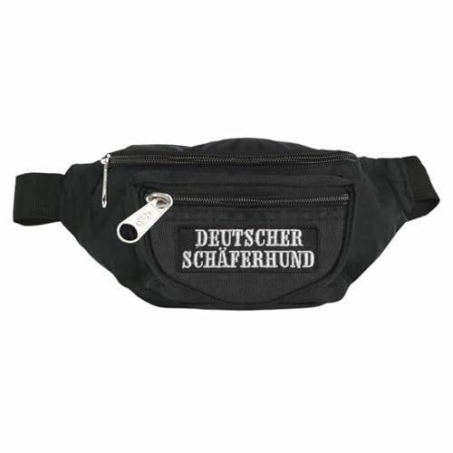 Bauchtasche Futterbeutel Deutscher Schäferhund mit wechselbarem Patch Hunde Rasse von Spaß Kostet