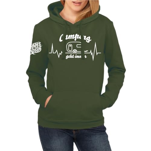 Damen Kapuzenpullover Camping Liebe Motive Sprüche Hoodie mit Kapuze von Spaß Kostet