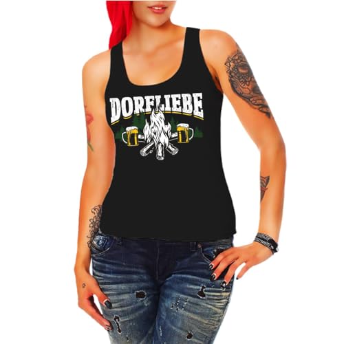 Damen Mädchen Tank Top Träger Dorfliebe Dorfkind Motive XS - XXXL von Spaß Kostet