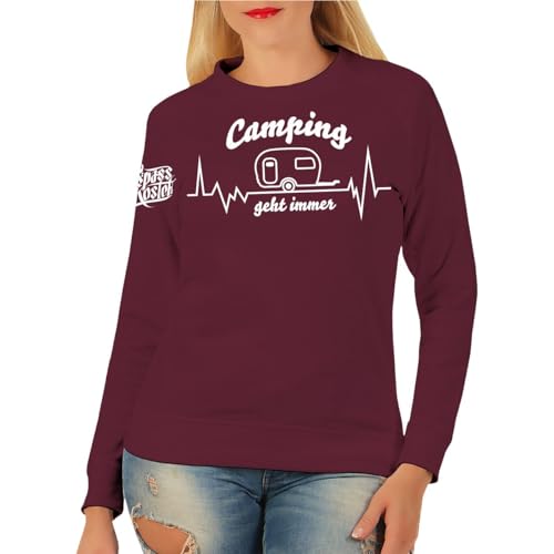 Damen Pullover Sweatshirt Camping Wohnwagen Camper Sprüche Motiv Frauen Damen Pullover Sweatshirt Camping Wohnwagen Camper Sprüche Motiv Frauen von Spaß Kostet