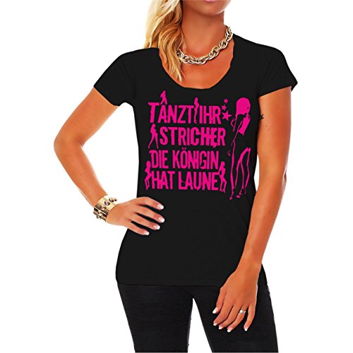 Damen T-Shirt Tanzt Ihr Stricher die Königin hat Laune PINK freche sprüche Porn Damen T-Shirt Tanzt Ihr Stricher die Königin hat Laune PINK freche sprüche Porn von Spaß Kostet