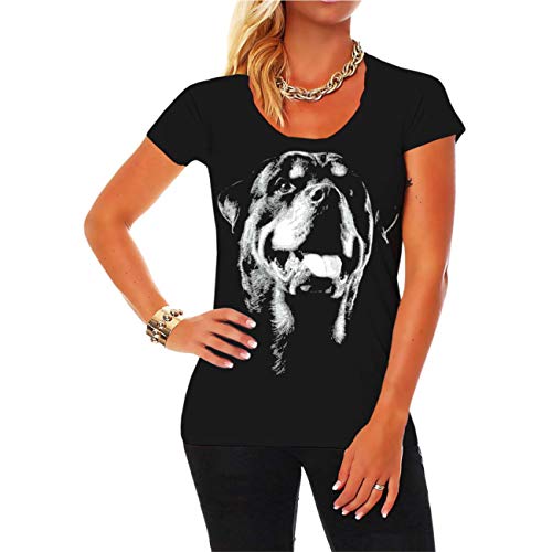 Frauen Damen T-Shirt Rottweiler weit geschnitten tailiert größe XS bis 5XL Frauen Damen T-Shirt Rottweiler weit geschnitten tailiert größe XS bis 5XL von Spaß Kostet