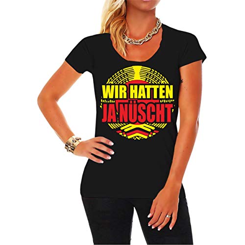 Frauen und Damen T-Shirt DDR Wir Hatten ja nüscht Größe XS - 5XL Frauen und Damen T-Shirt DDR Wir Hatten ja nüscht Größe XS - 5XL von Spaß Kostet