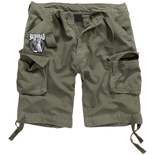 Herren Armee Kurze Hosen Shorts Aufnäher Skinhead - a Way of Life Patch Spirit von Spaß Kostet